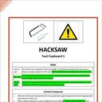 image of safety card template