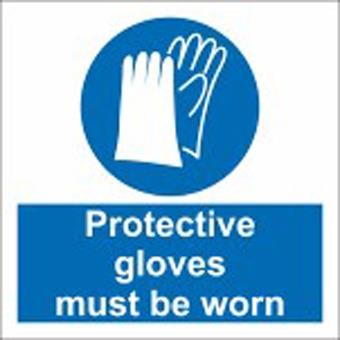 Image of safety signage for gloves