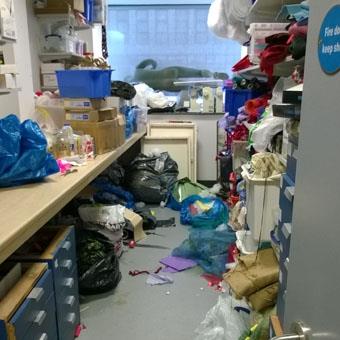 Messy store room