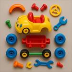 image of toy car taken apart 01